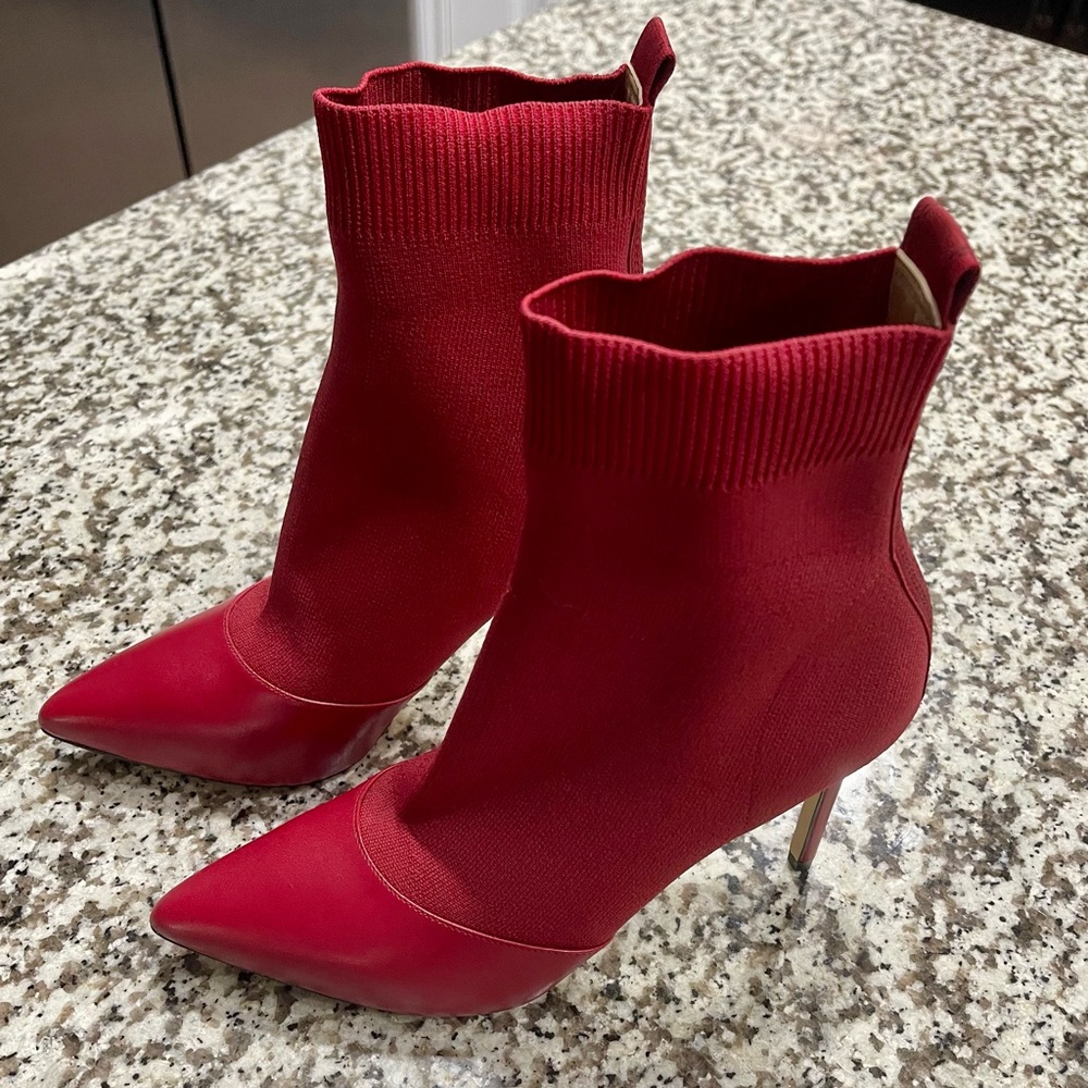Michael Kors Red Sock Heels - new never worn. No box or tags.